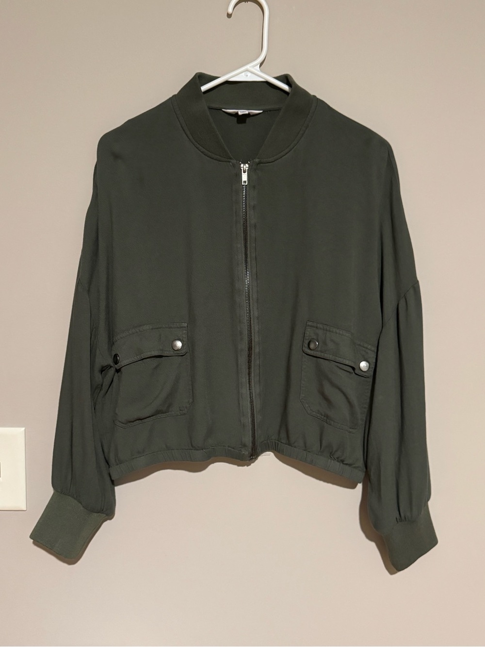 BB Dakota Olive Green Bomber Jacket